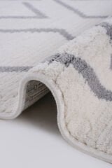 Velar 3609 Krem Yumuşak Dokulu Modern Salon Halısı