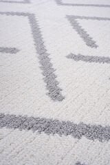 Velar 3609 Krem Yumuşak Dokulu Modern Salon Halısı