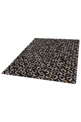 Leather Patcwork Kclr 33 Naturel Deri Halı