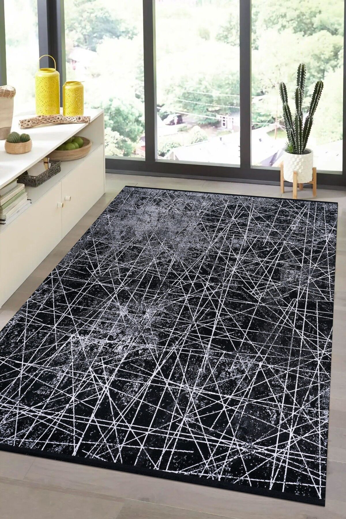 Royal Nero No08A Modern Makine Halısı