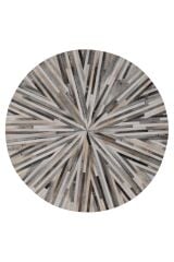 Leather Patcwork Kclr 35 Naturel Deri Halı