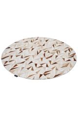 Leather Patcwork Kclr 36 Naturel Deri Halı