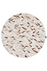 Leather Patcwork Kclr 36 Naturel Deri Halı