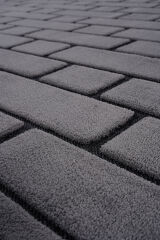 İndus 8008 Gri Taş Desenli Salon Halısı Kesme Halı