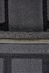 İndus 8008 Gri Taş Desenli Salon Halısı Kesme Halı