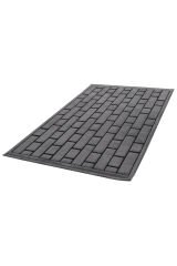 İndus 8008 Gri Taş Desenli Salon Halısı Kesme Halı