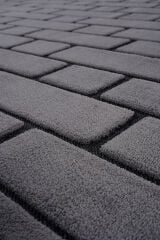 İndus 8008 Gri Taş Desenli Salon Halısı Kesme Halı