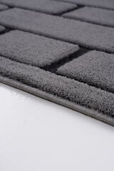 İndus 8008 Gri Taş Desenli Salon Halısı Kesme Halı