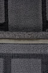 İndus 8008 Gri Taş Desenli Salon Halısı Kesme Halı