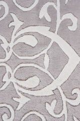 Nepal 3511 El Dokuma Kalın Bambu Halı Beyaz - 120x180