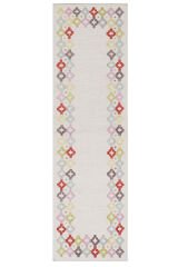 Nepal 3655 El Dokuma Kalın Yün Kilim Renkli - 80x300
