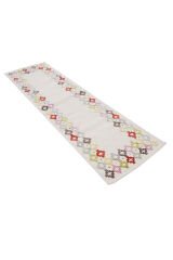 Nepal 3655 El Dokuma Kalın Yün Kilim Renkli - 80x300