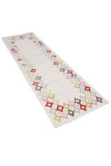 Nepal 3655 El Dokuma Kalın Yün Kilim Renkli - 80x300