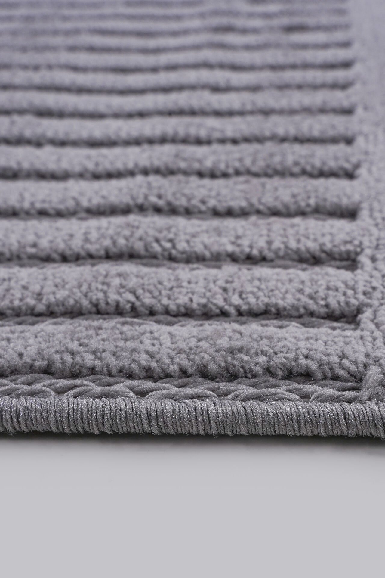 Prag 9202 Gri Geometrik Salon Halısı