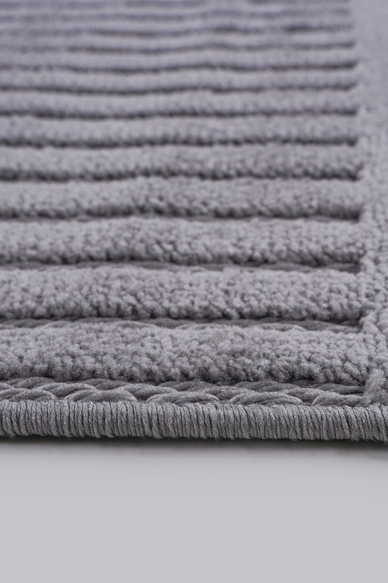 Prag 9202 Gri Geometrik Salon Halısı