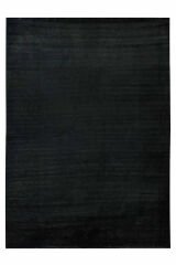 Nepal 3523 Siyah El Dokuma Kalın Bambu Halı