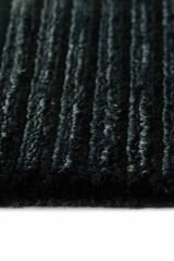 Nepal 3523 Siyah El Dokuma Kalın Bambu Halı