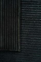 Nepal 3523 Siyah El Dokuma Kalın Bambu Halı