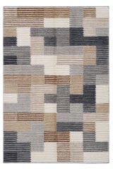 Nepal 3579 El Dokuma Kalın Bambu Halı Renkli - 80x300