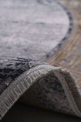Naar Elite 0837A Bambu Halı Gri - 180x180