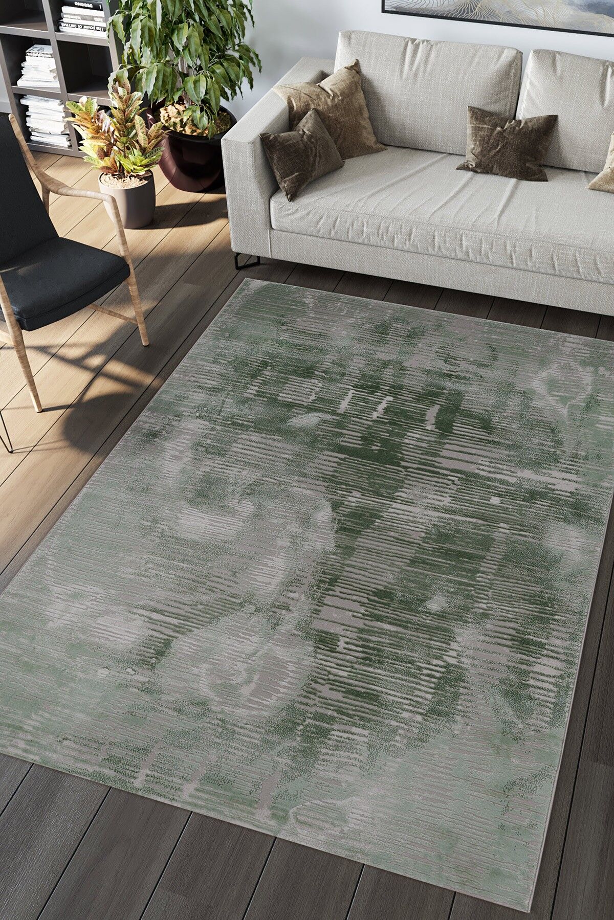 Adara 36894A Modern Salon Halısı Koridor Halısı Makine Halısı
