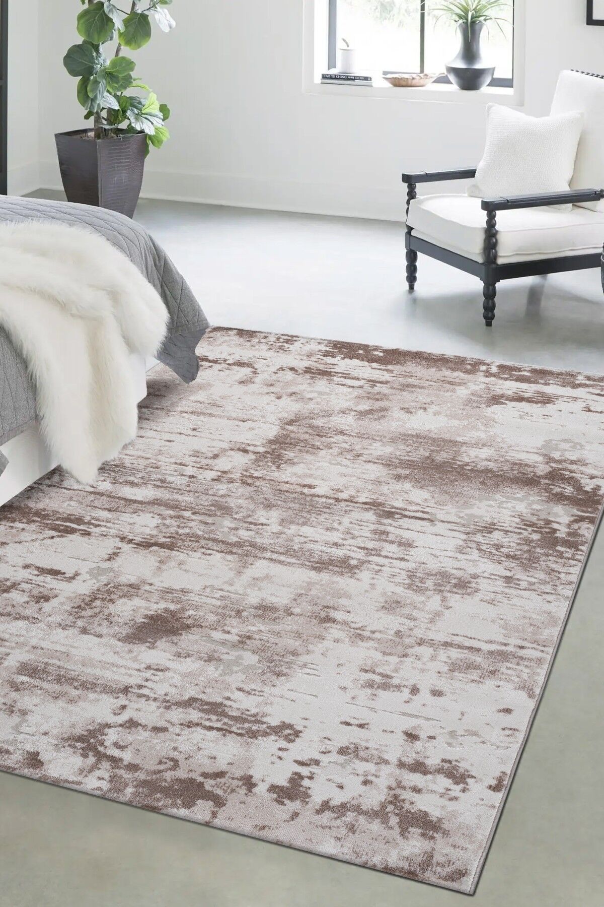 Adara 37026A Modern Salon Halısı Koridor Halısı Makine Halısı
