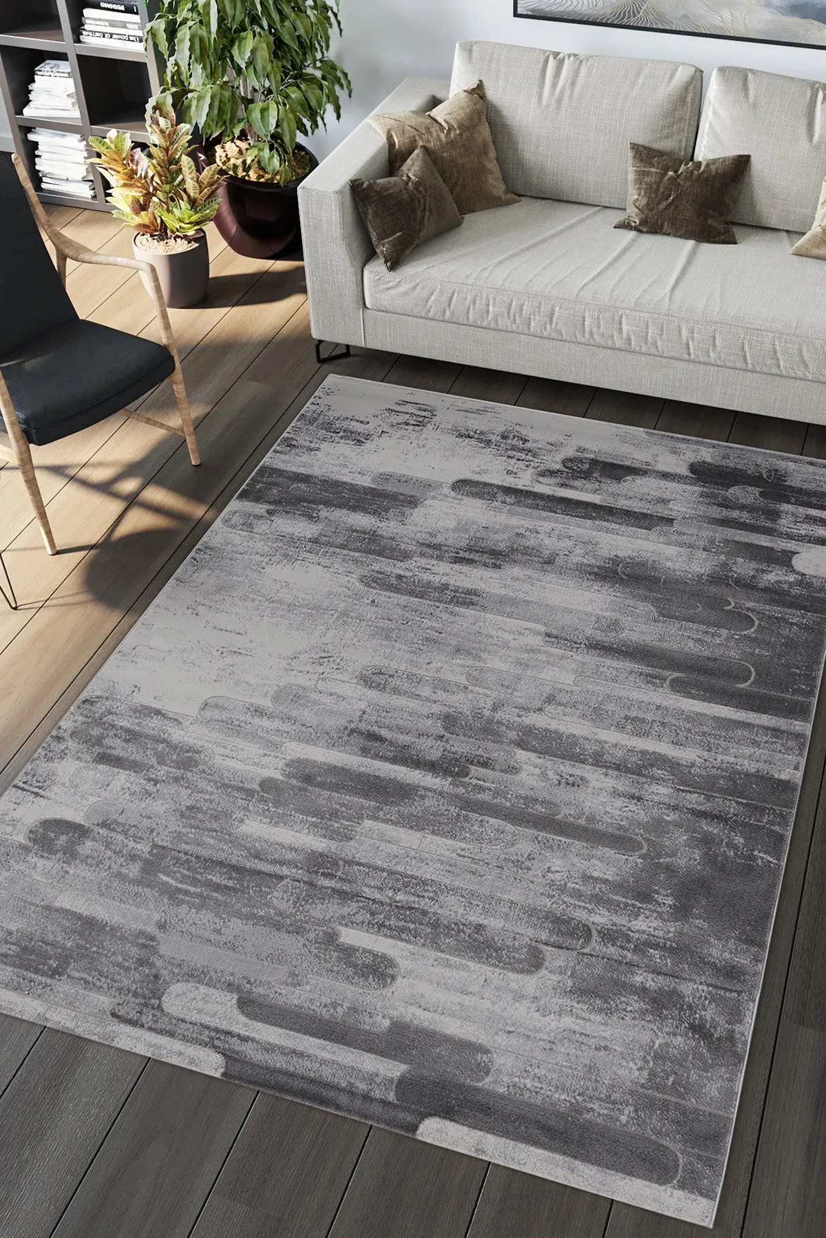 Adara 37101A Modern Salon Halısı Yolluk Makine Halısı