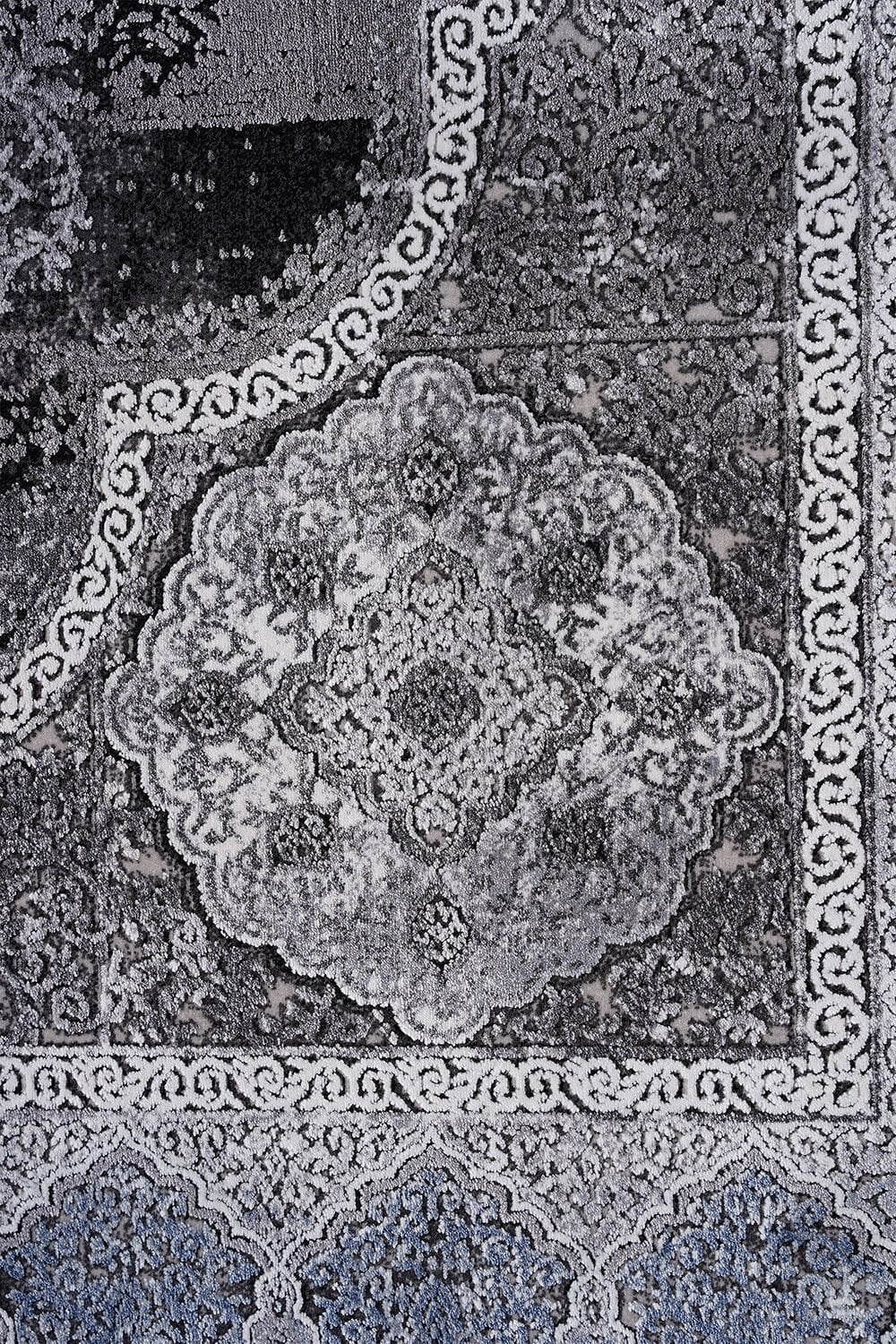 Naar Karia 31536 Bambu Halı Gri - 240x340