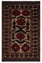 Afgan Berceste Kilim Kırmızı Otantik El Dokuma Halı