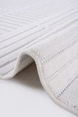 Prag 9201 Krem Geometrik Salon Halısı