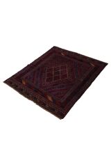 Afgan Berceste Kilim Kırmızı Otantik El Dokuma Halı