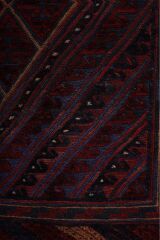 Afgan Berceste Kilim Kırmızı Otantik El Dokuma Halı