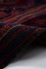 Afgan Berceste Kilim Kırmızı Otantik El Dokuma Halı