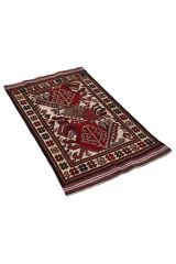 Afgan Berceste Kilim Kırmızı Otantik El Dokuma Halı