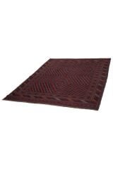 Afgan Berceste Kilim Kırmızı Otantik El Dokuma Halı