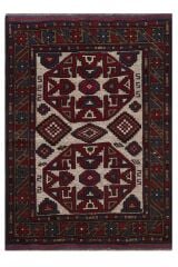Afgan Berceste Kilim Kırmızı Otantik El Dokuma Halı