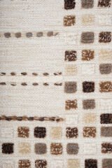 Nepal 3587 El Dokuma Kalın Yün Kilim Bej - 140x200