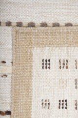 Nepal 3587 El Dokuma Kalın Yün Kilim Bej - 140x200