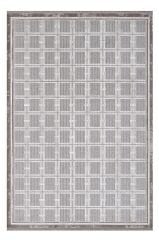 SERENITY JV02A Gri Modern Geometrik Desenli Salon Halısı