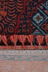 Mira Memlük V15 Kaymaz Tabanlı Yıkanabilir Klasik Kilim TURKUAZ - 80x300