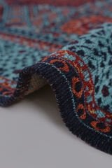 Mira Memlük V15 Kaymaz Tabanlı Yıkanabilir Klasik Kilim TURKUAZ - 200x300