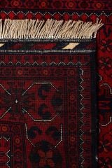 Afgan Khamyab Kırmızı Otantik El Dokuma Halı