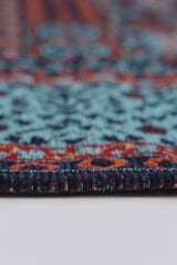 Mira Memlük V15 Kaymaz Tabanlı Yıkanabilir Klasik Kilim TURKUAZ - 80x150