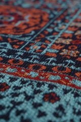 Mira Memlük V15 Kaymaz Tabanlı Yıkanabilir Klasik Kilim TURKUAZ - 120x180
