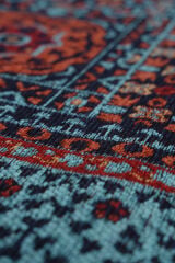 Mira Memlük V15 Kaymaz Tabanlı Yıkanabilir Klasik Kilim TURKUAZ - 120x180