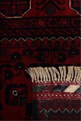 Afgan Khamyab Kırmızı Otantik El Dokuma Halı