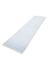 Nepal 3671 El Dokuma Kalın Bambu Halı TURKUAZ - 80x300