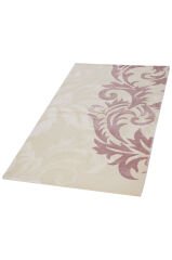 Nepal 3673 El Dokuma Kalın Bambu Halı Beyaz - 82x147