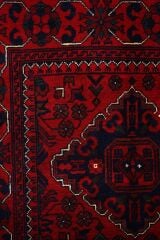 Afgan Khamyab Kırmızı Otantik El Dokuma Halı