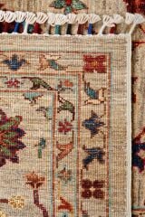 Afgan Orjin 18041 Bej Otantik Desenli El Dokuma Halı